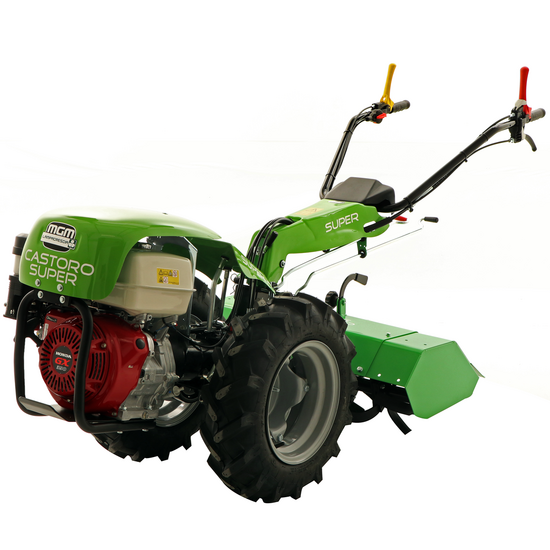 Lampacrescia MGM Castoro Super petrol two-wheel tractor with Honda GX390